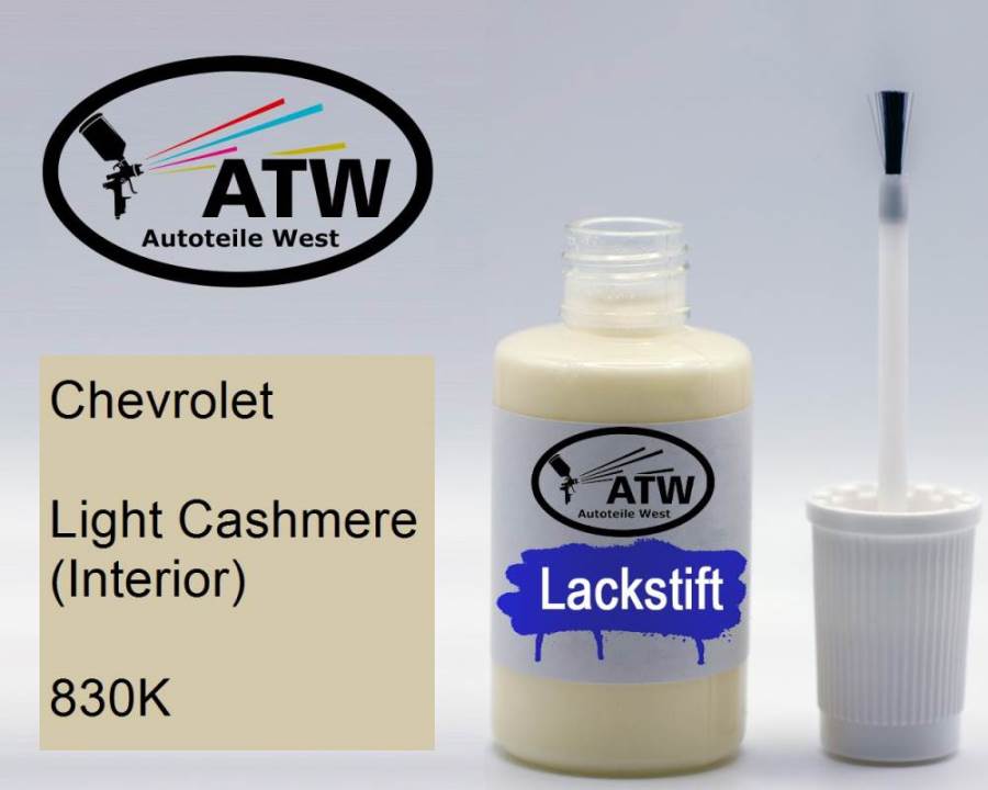 Chevrolet, Light Cashmere (Interior), 830K: 20ml Lackstift, von ATW Autoteile West.